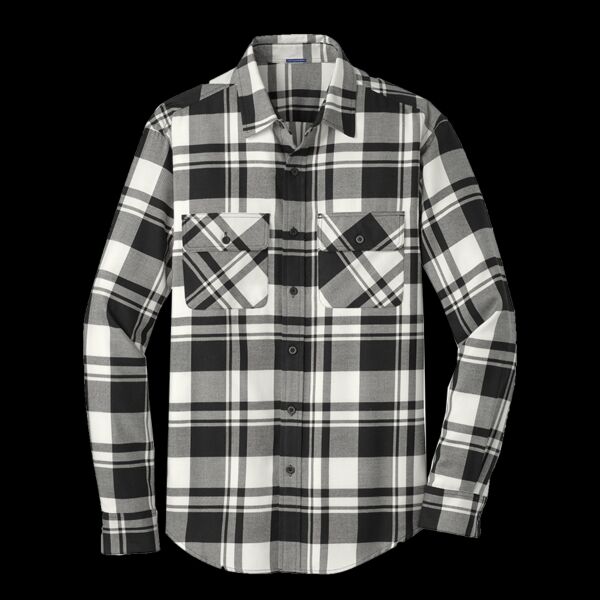 White Plaid Flannel Shirt - RRBWS Thumbnail