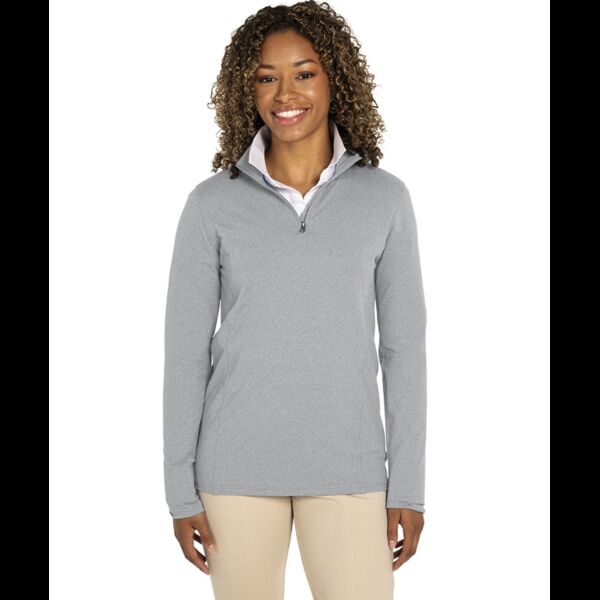 Women's Heathered Eco-Logic Stretch Quarter Zip Thumbnail