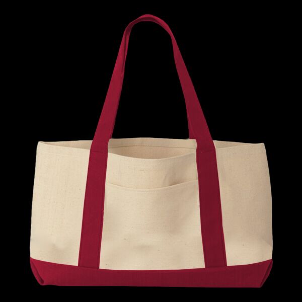 Windward Large Cotton Canvas Classic Resort Tote Thumbnail
