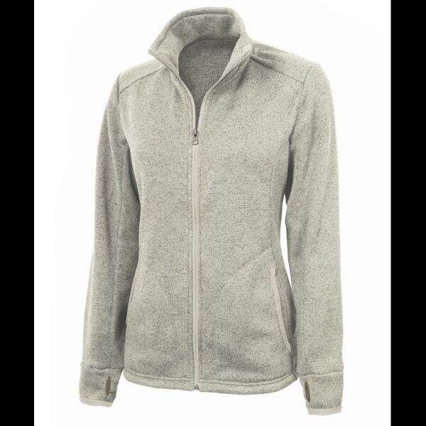 Women's Heathered Fleece Jacket Thumbnail