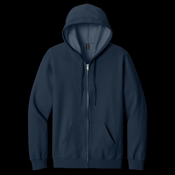 Softstyle ® Midweight Fleece Full Zip Hooded Sweatshirt Thumbnail