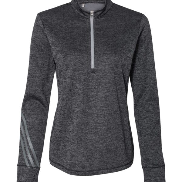 Adidas - Women's Brushed Terry Heather Quarter-Zip Thumbnail