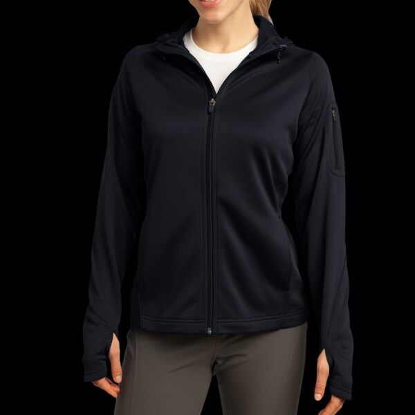 Ladies Tech Fleece Full Zip Hooded Jacket CUSTOM NAME Thumbnail