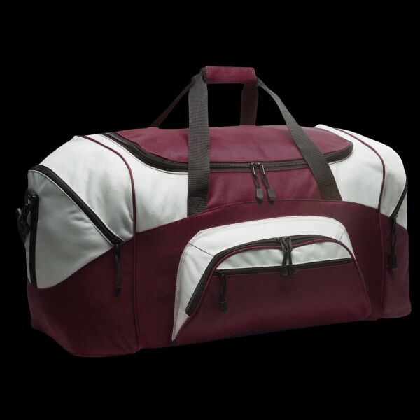 Cust Name - Standard Colorblock Sport Duffel Thumbnail