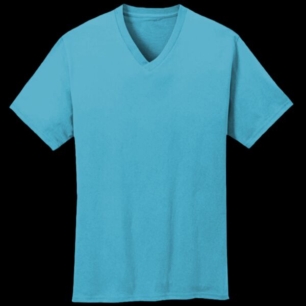 Unisex 5.4oz Cotton V-Neck T-Shirt Thumbnail
