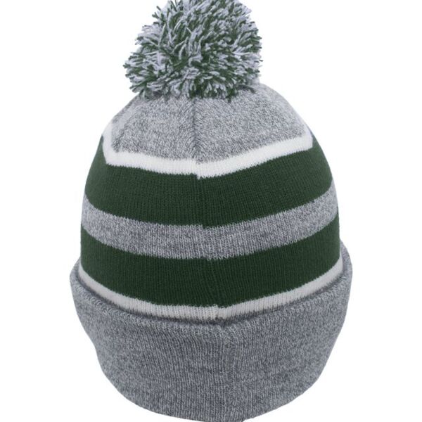 Knit Fold Over Pom-Pom Beanie Thumbnail