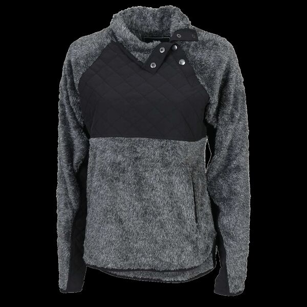 Women's Quilted Fuzzy Fleece Pullover Thumbnail