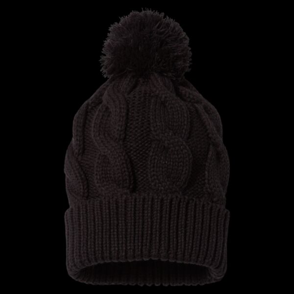 Chunk Twist Knit Beanie With Cuff Thumbnail