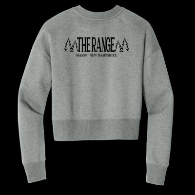 Ladies Fleece Cropped Crewneck Thumbnail