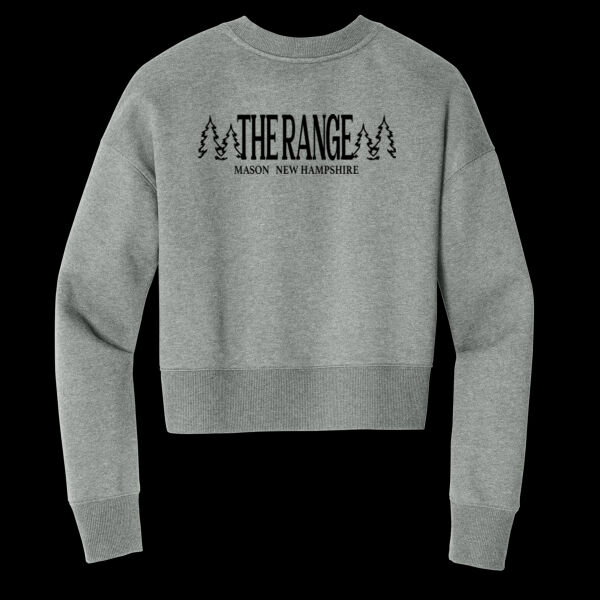 Ladies Fleece Cropped Crewneck Thumbnail