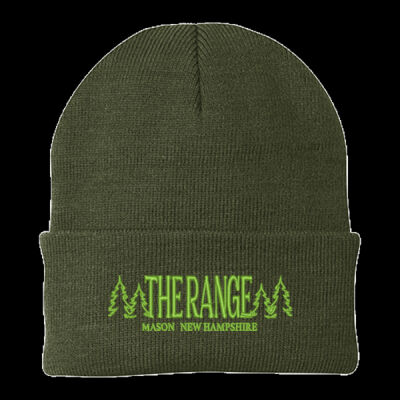 Knit Beanie (Neon Green Embroidery) Thumbnail